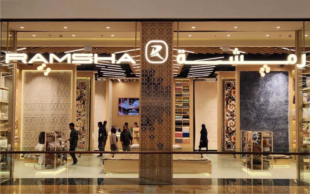 Ramsha showroom in Dubai showcasing a master collection of rugs