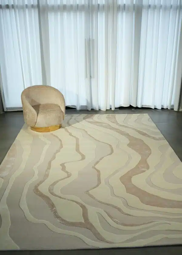 Natural White Handmade Area Rug – Elegant & Versatile Décor