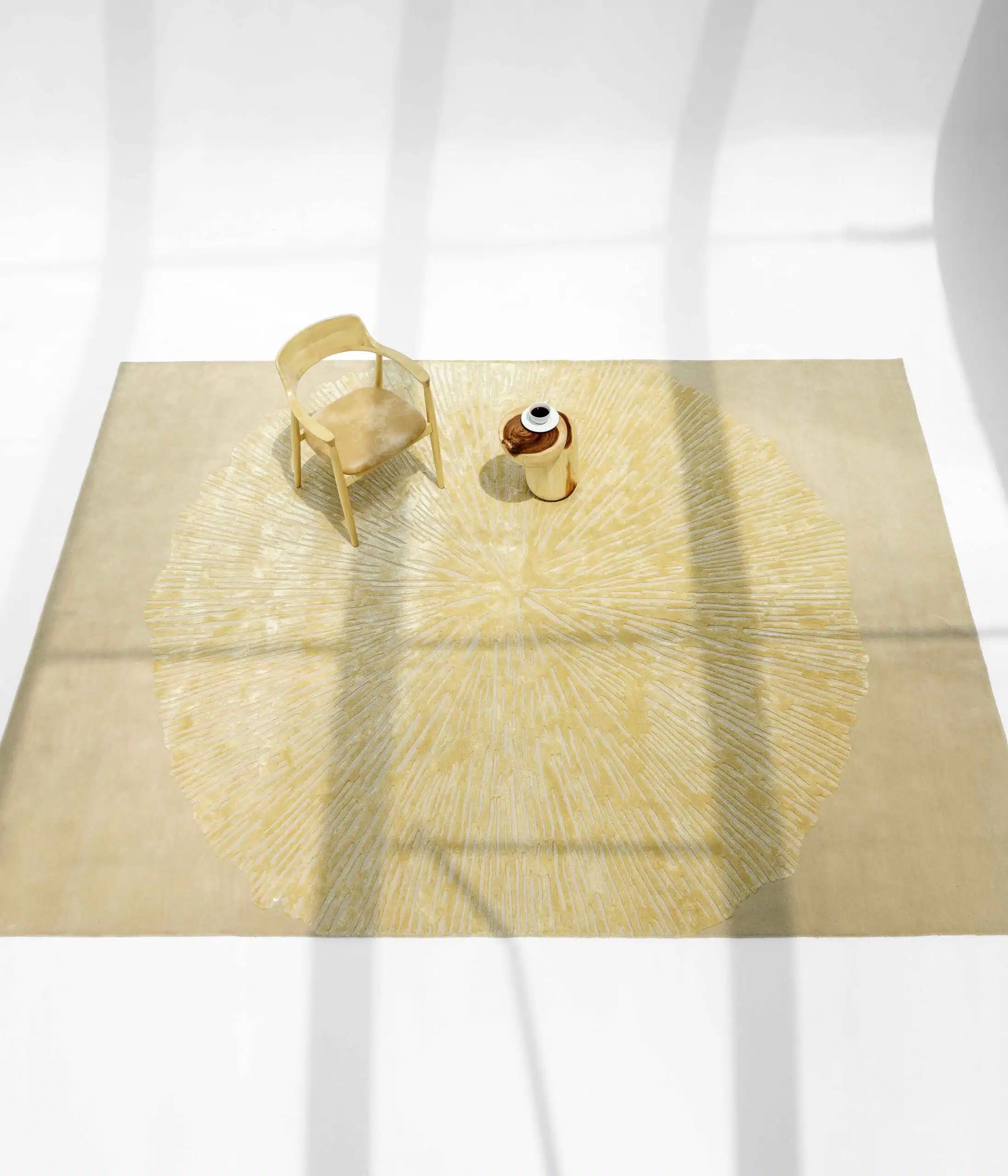 Dune Drift Handcrafted Texture Rug - Image 2